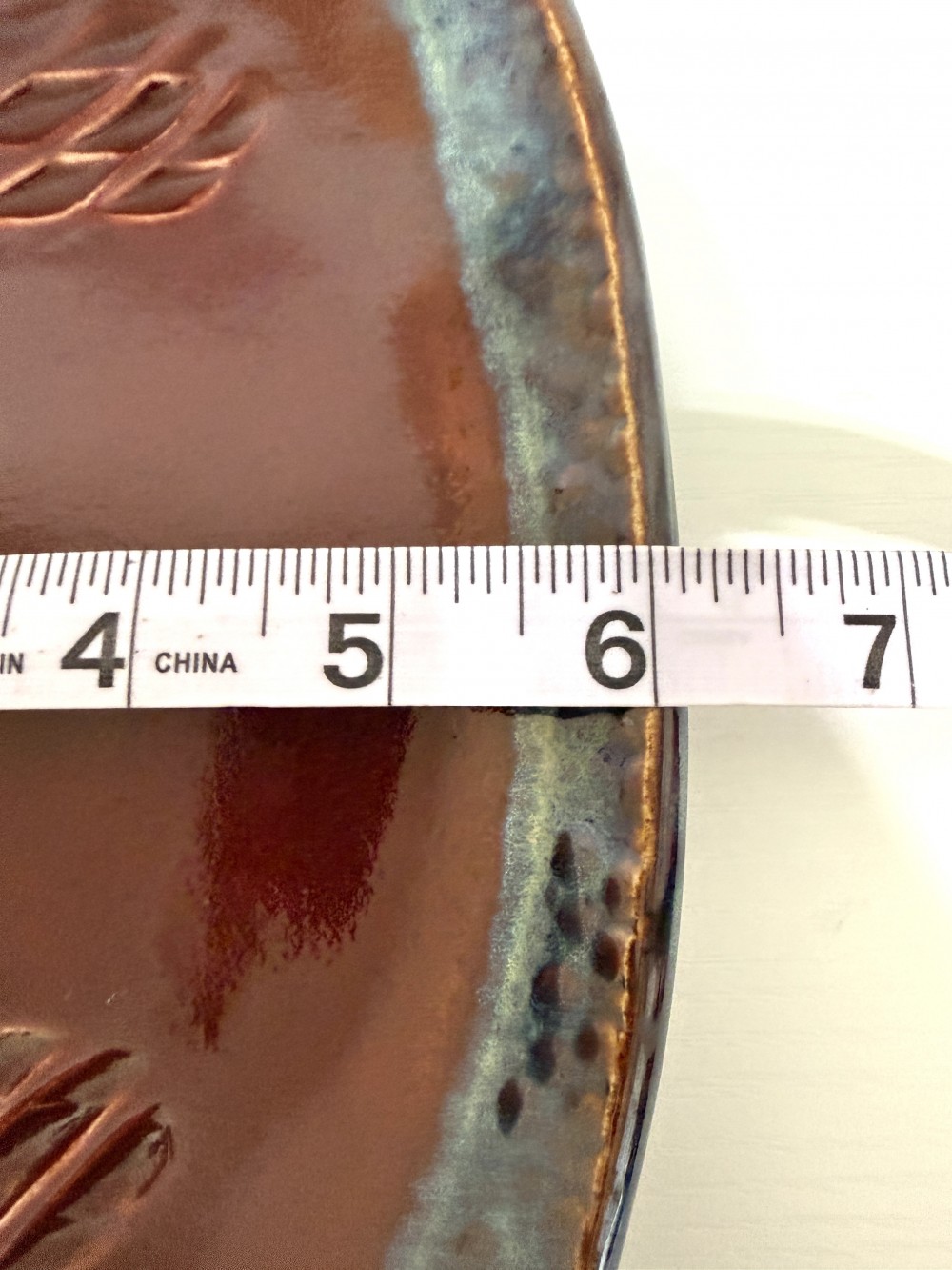 Handmade pottery serving dish