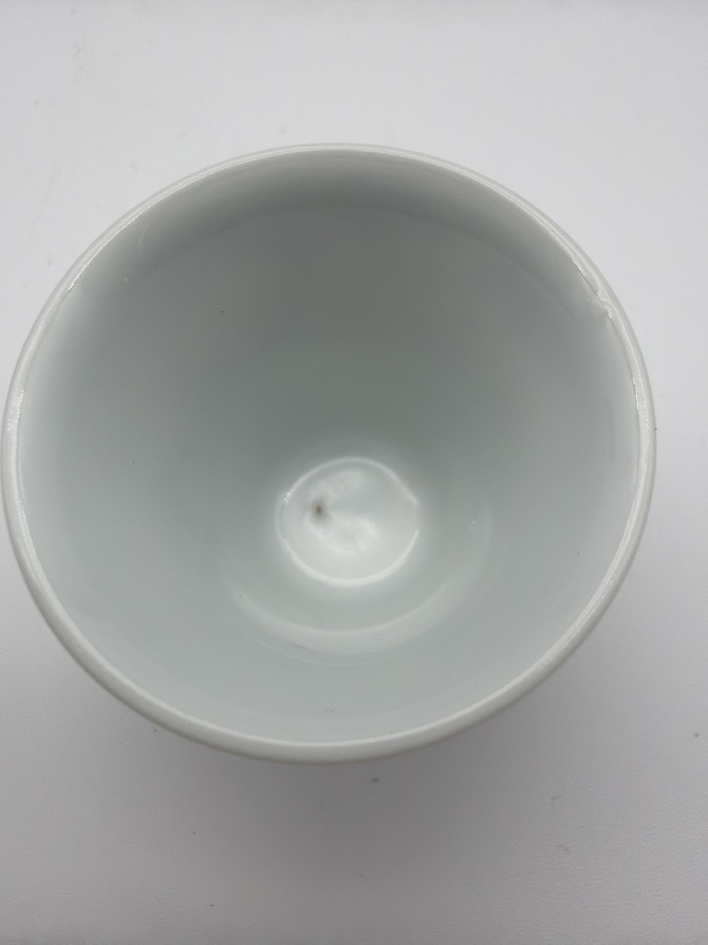 Miniature Floral Porcelain Cup Black Multicolor Asian Style