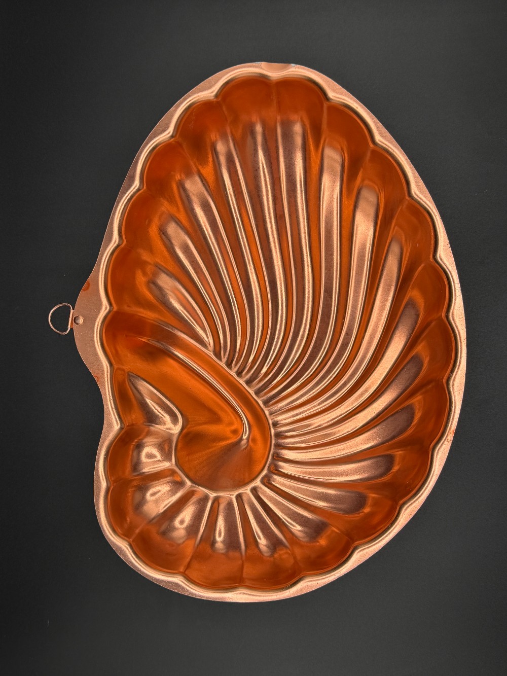 Copper Nautilus Seashell Jello Mold - 6 Cup Kitchen Wall Decor