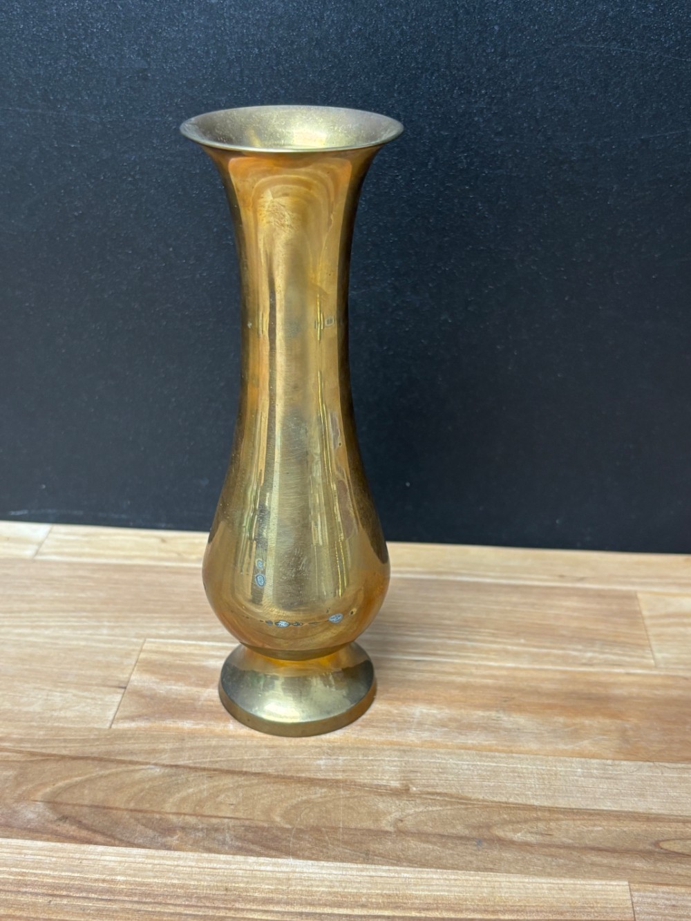 Brass Bud Vase Solid Brass Hand Made in India 6 Inch
