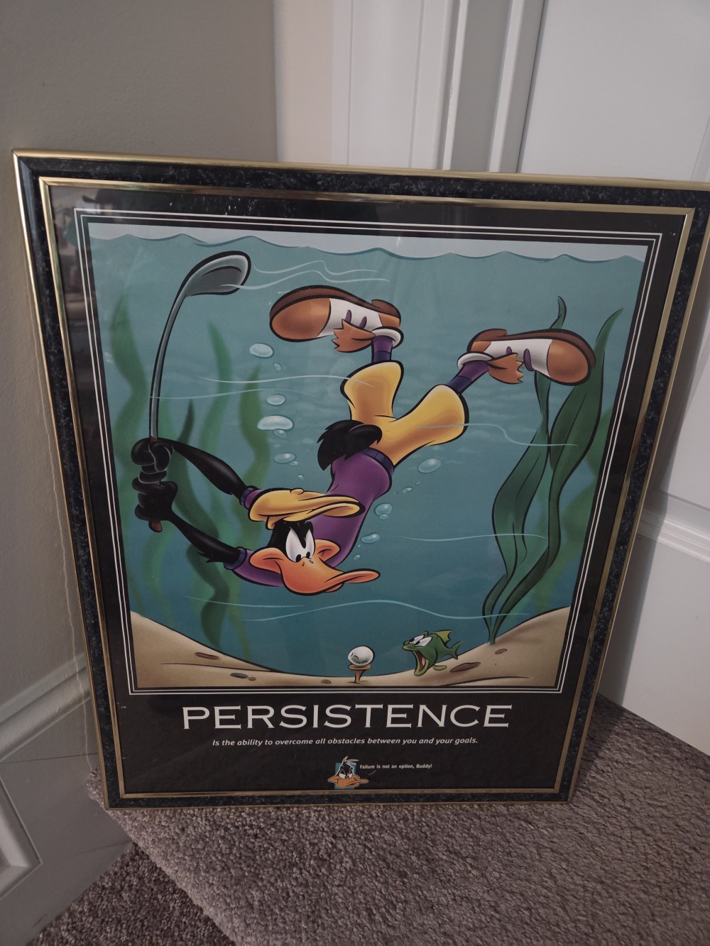 '98 Looney Tunes Daffy Persistence Poster