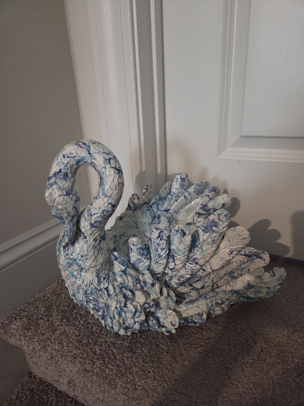 Vintage Handmade Swan Planter