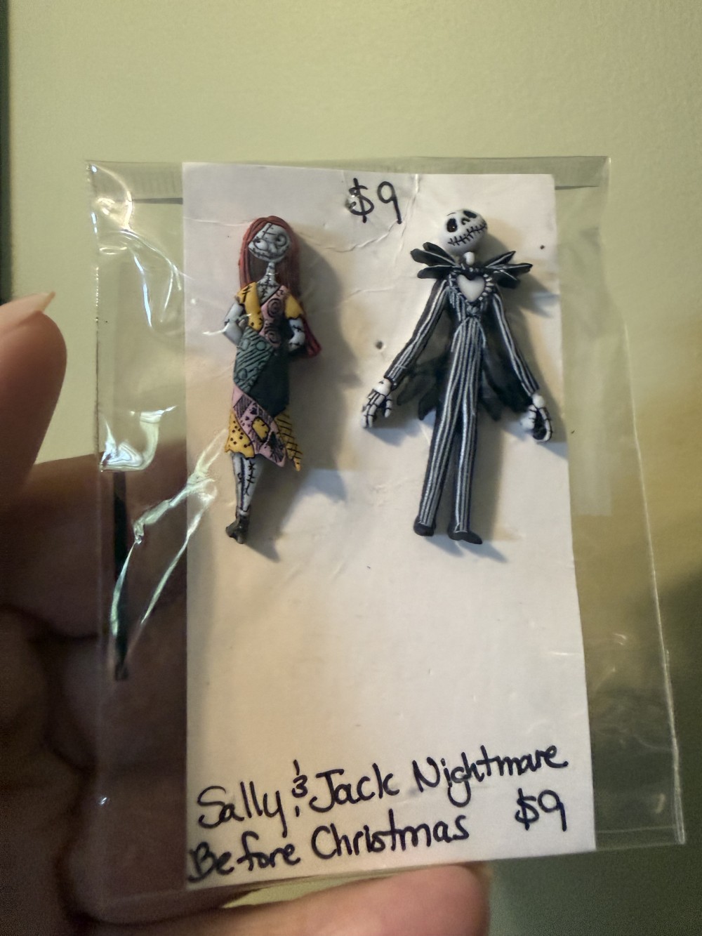 Earrings- Sally & Jack Studs Nightmare Before Christmas