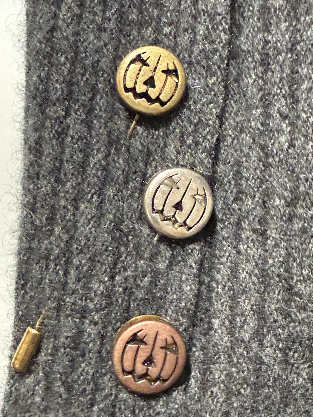 Hat Pin, Scarf Pin - Jack O Lantern,  Lapel Pin