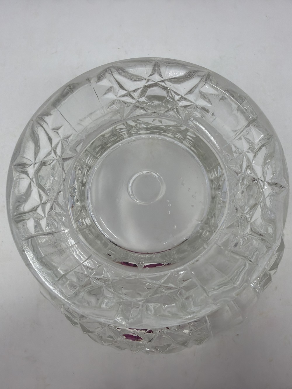 Vtg Indiana Glass Stars & Bars Fairy Lamp