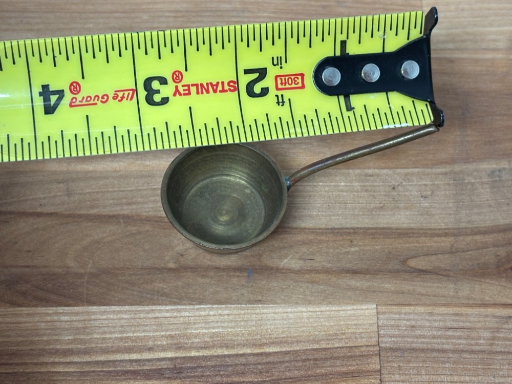 Miniature Vintage Brass Saucepan Skillet Made in India Dollhouse Kitchen Decor