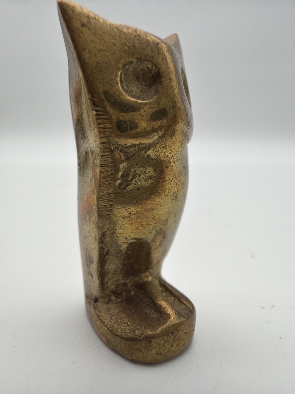 Mini Vintage Brass Owl