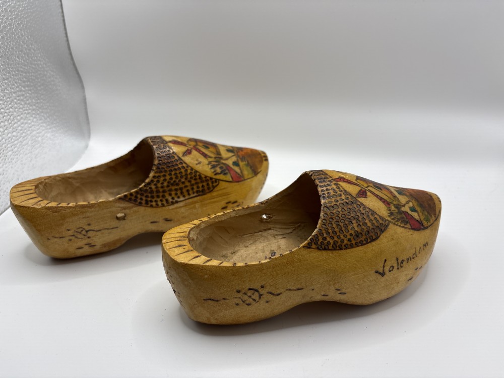 Wood Dutch Clogs ~7 inch L