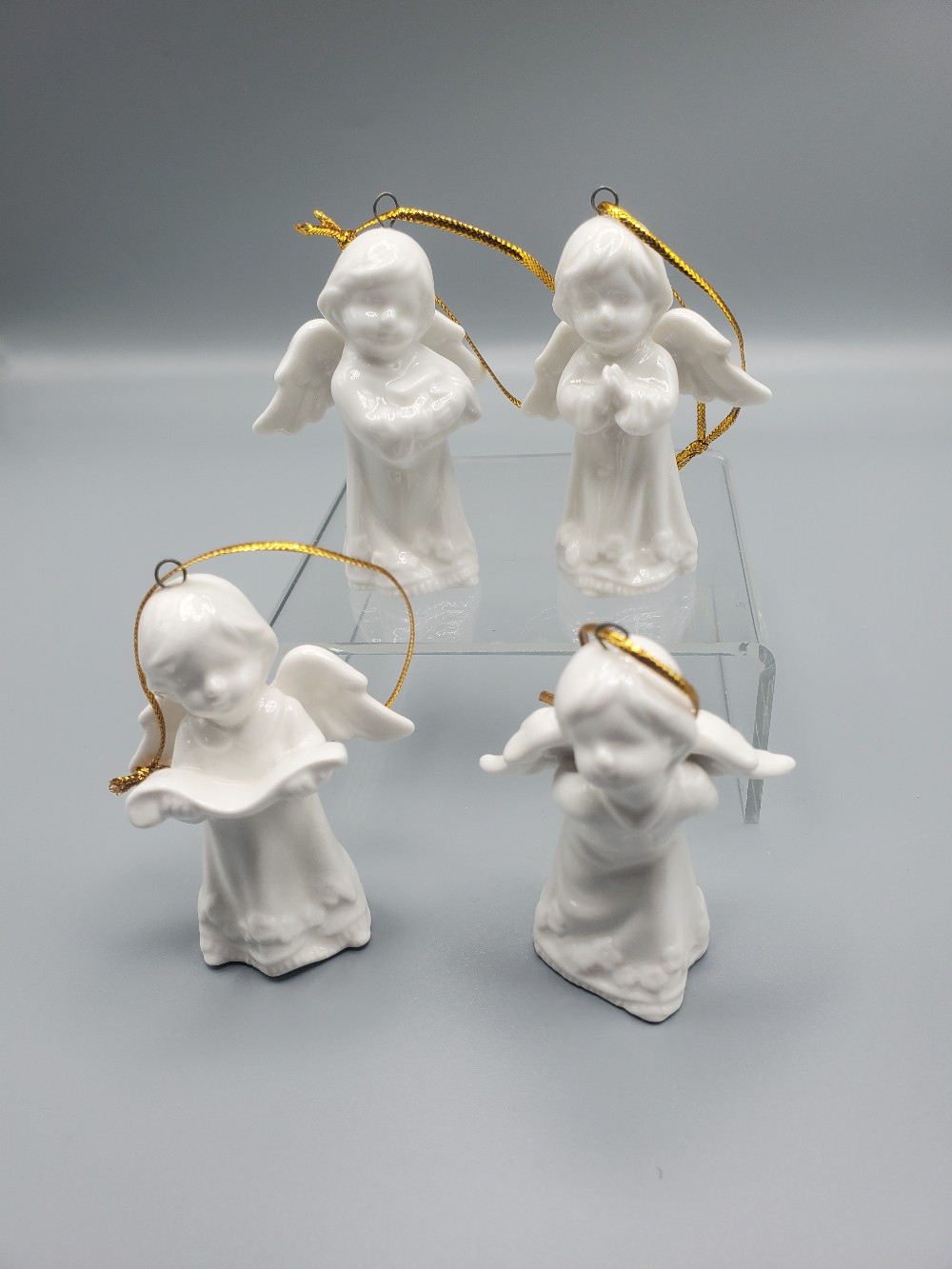 Ceramic Angel Ornaments Set of four
