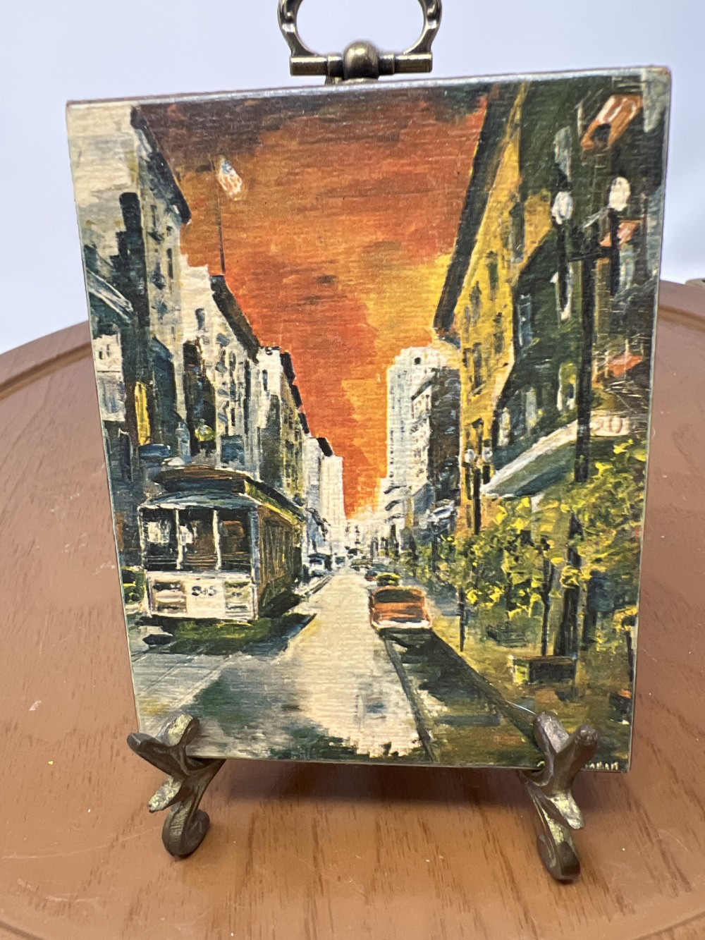 Vtg Print of Wood | San Francisco by G. Soubeyran