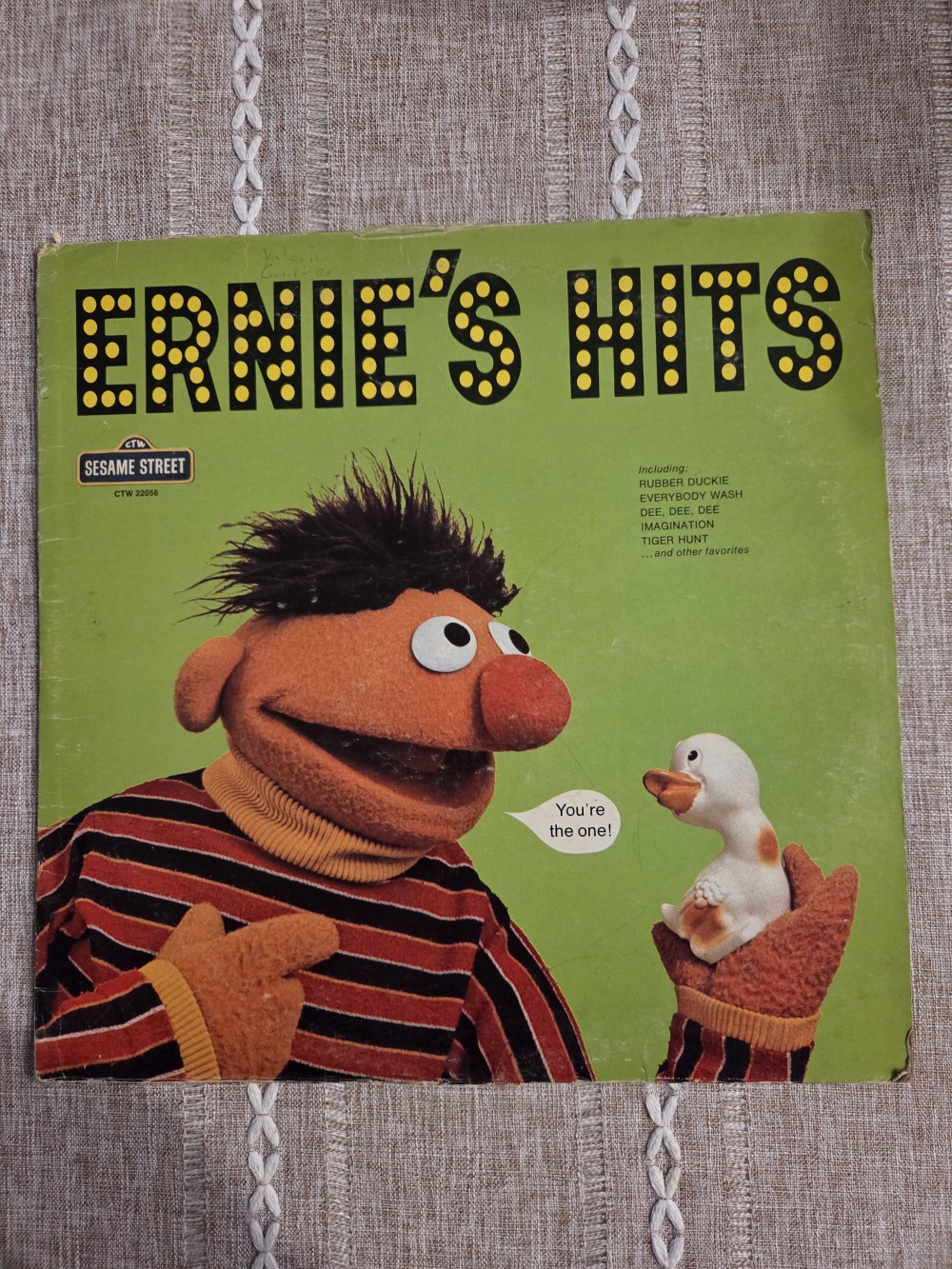 VTG Sesame Street Ernie's Hits Album