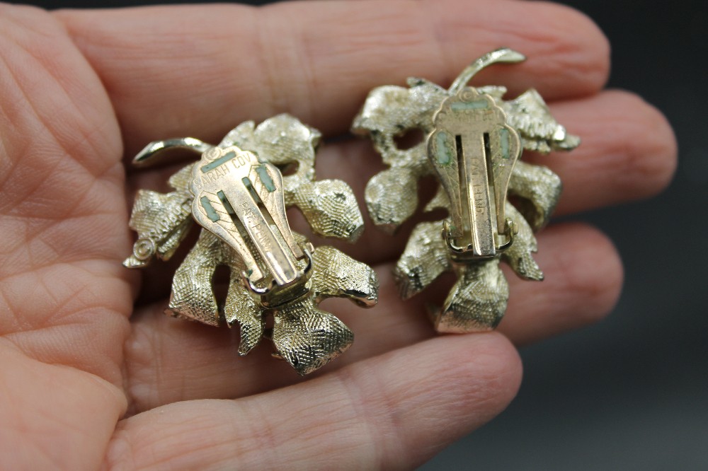 Vtg 1962 Sarah Coventry WINDFALL clip-on earrings