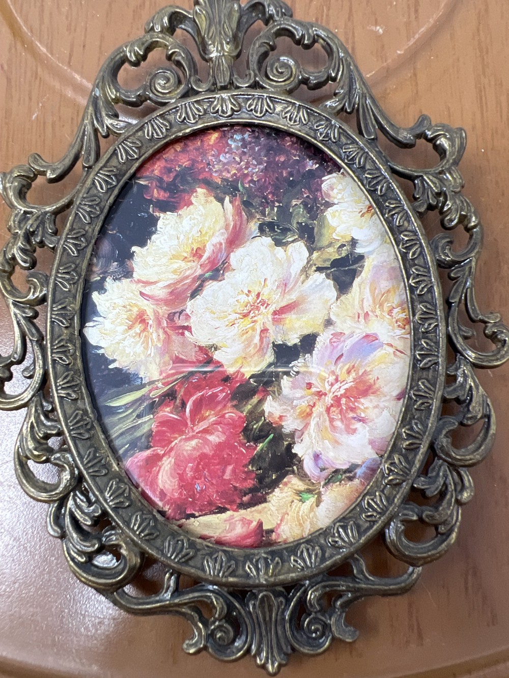 Vintage Ornate Metal Frame