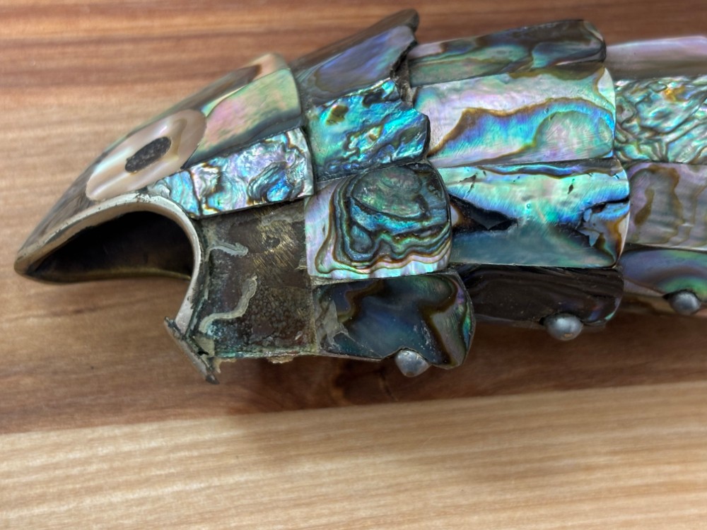 Bottle Opener Articulated Abalone Shell Fish Mexican Folk Art 6