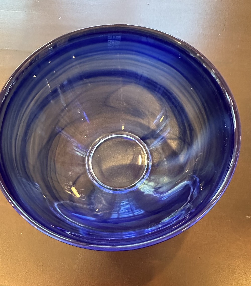 Cobalt Blue Alabaster Glass 6