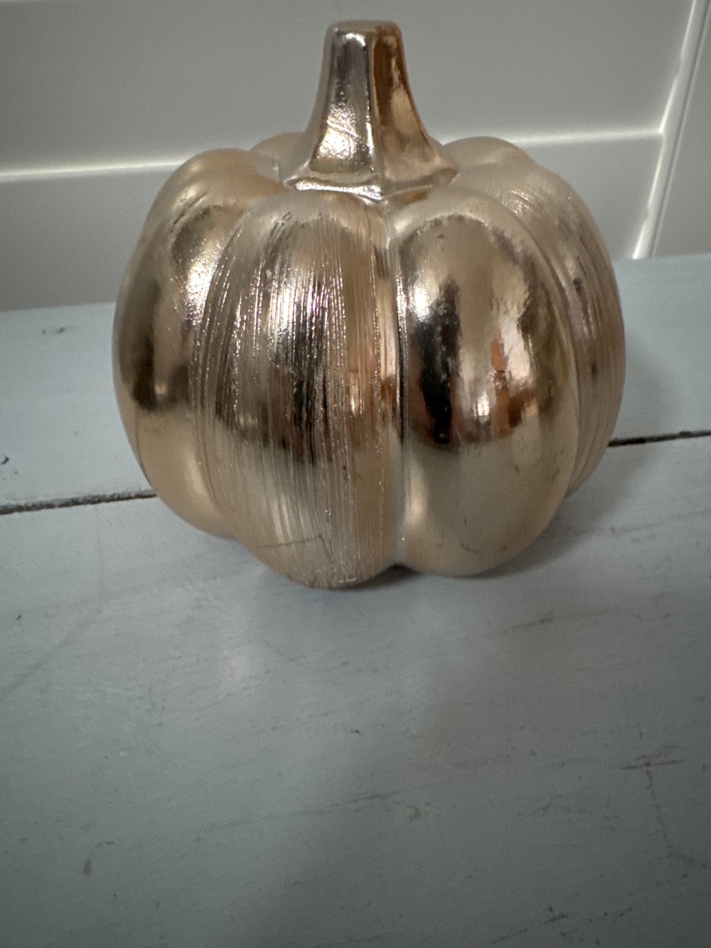 GOLD POTTERY PUMPKIN