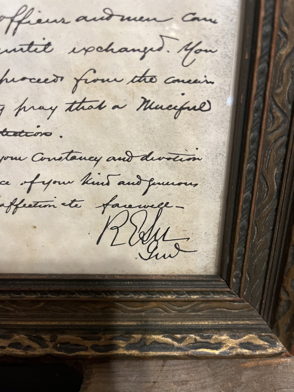 Vtg reproduction Robert E Lee letter