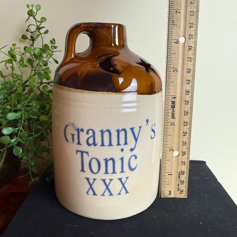 Stoneware Jug Votive Holder – Granny's Tonic XXX
