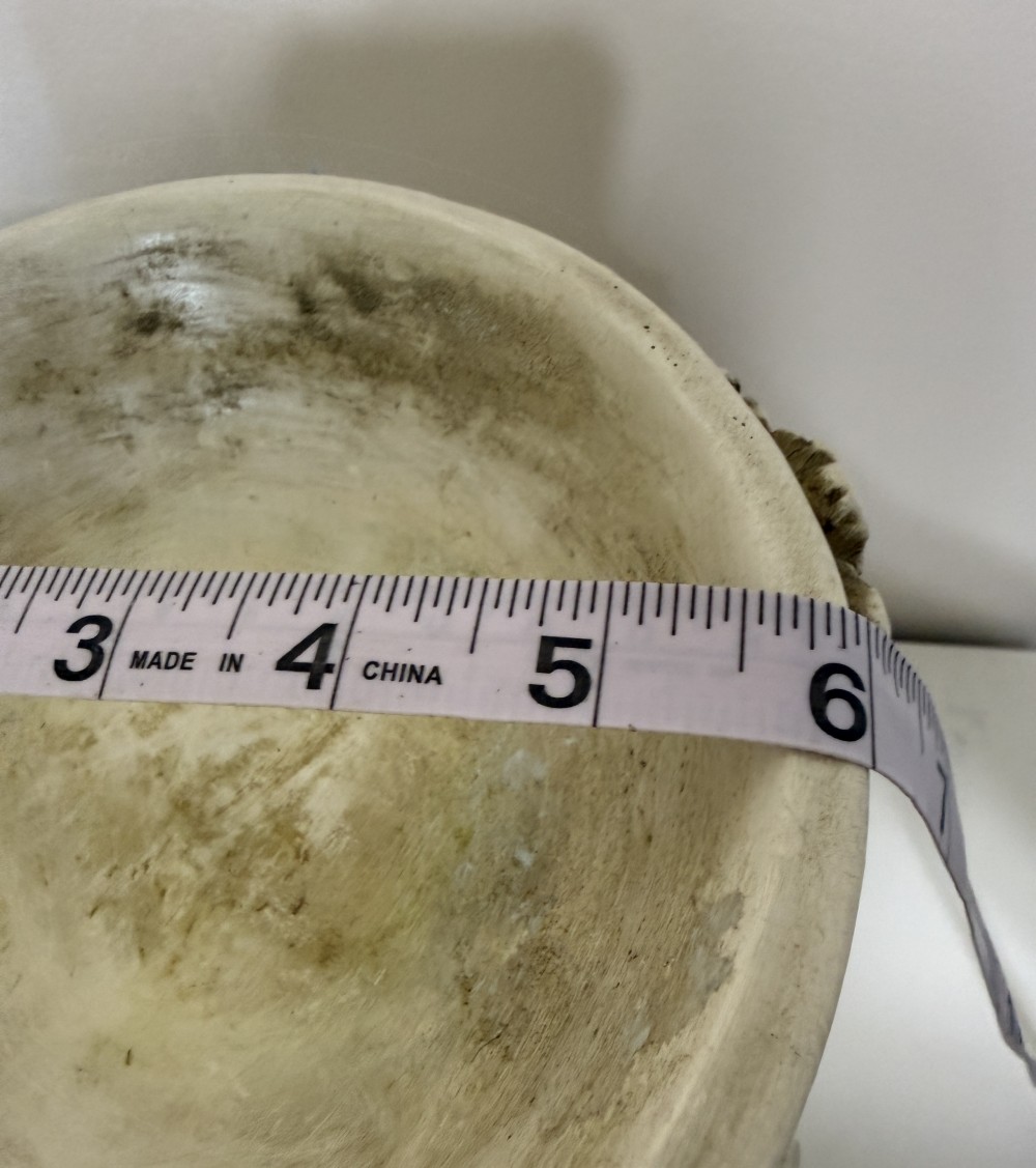 Vintage cherub resin stand bowl
