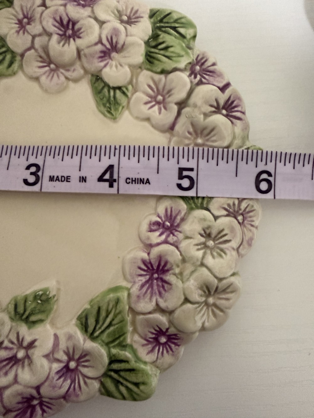 Hydrangea 3D cup and saucer