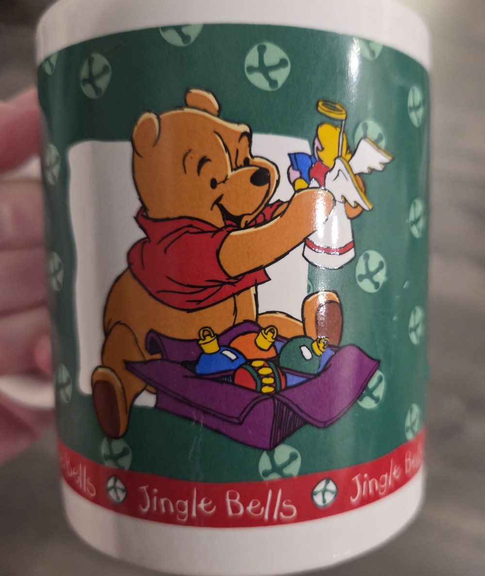 VTG Disney Winnie the Pooh/Tigger Christmas Mug