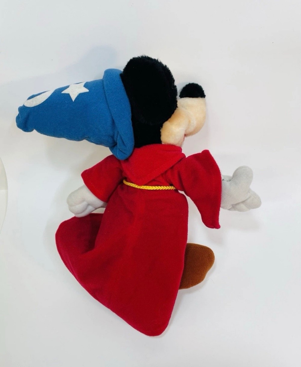 Plush Disney Sorcerer Mickey Mouse Fantasia Wizard Stuffed Animal 10