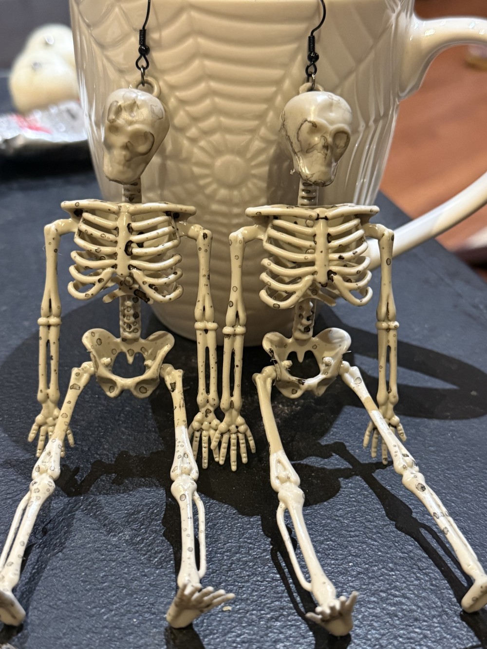 Earrings - Large Full Skeletons Moveable