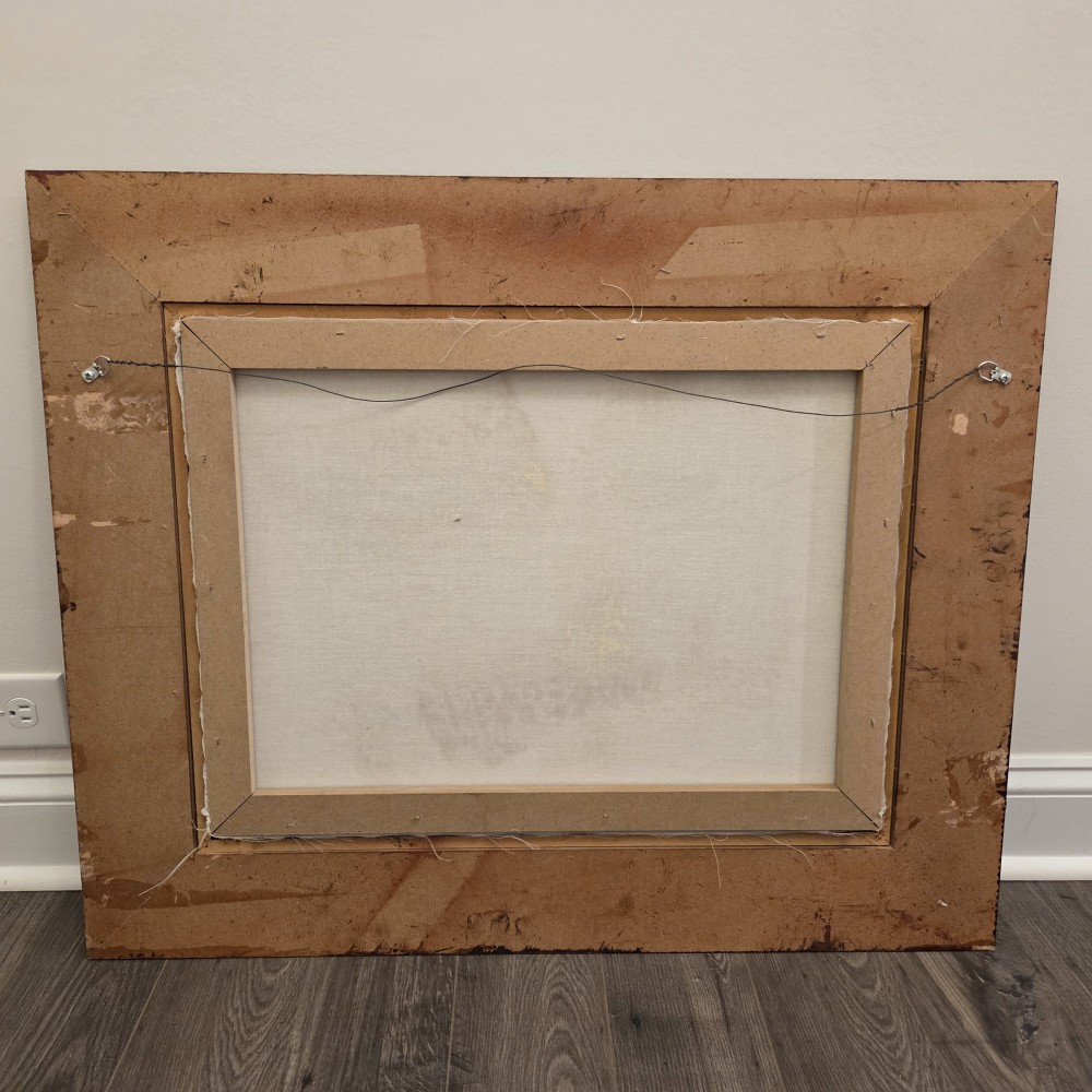 VTG The Fairy Tale by Walter Firle in Ornate Wood Frame