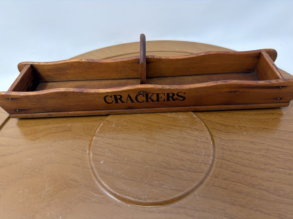Vintage Wooden Cracker Tray