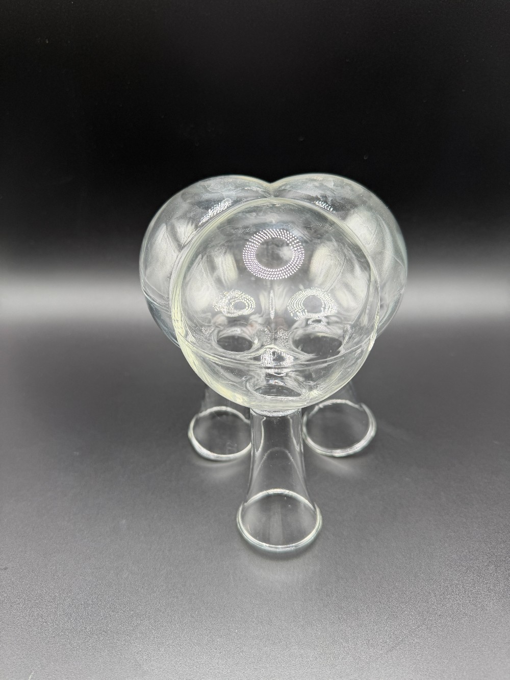 Vintage Clear Glass 3-Neck Cluster Bud Vase – Triple Neck Propagation Station