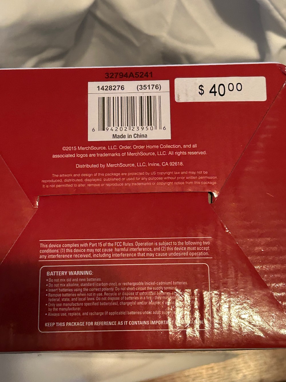 LED Christmas Tree - Order Home Collection Acrylic - original box - see pics