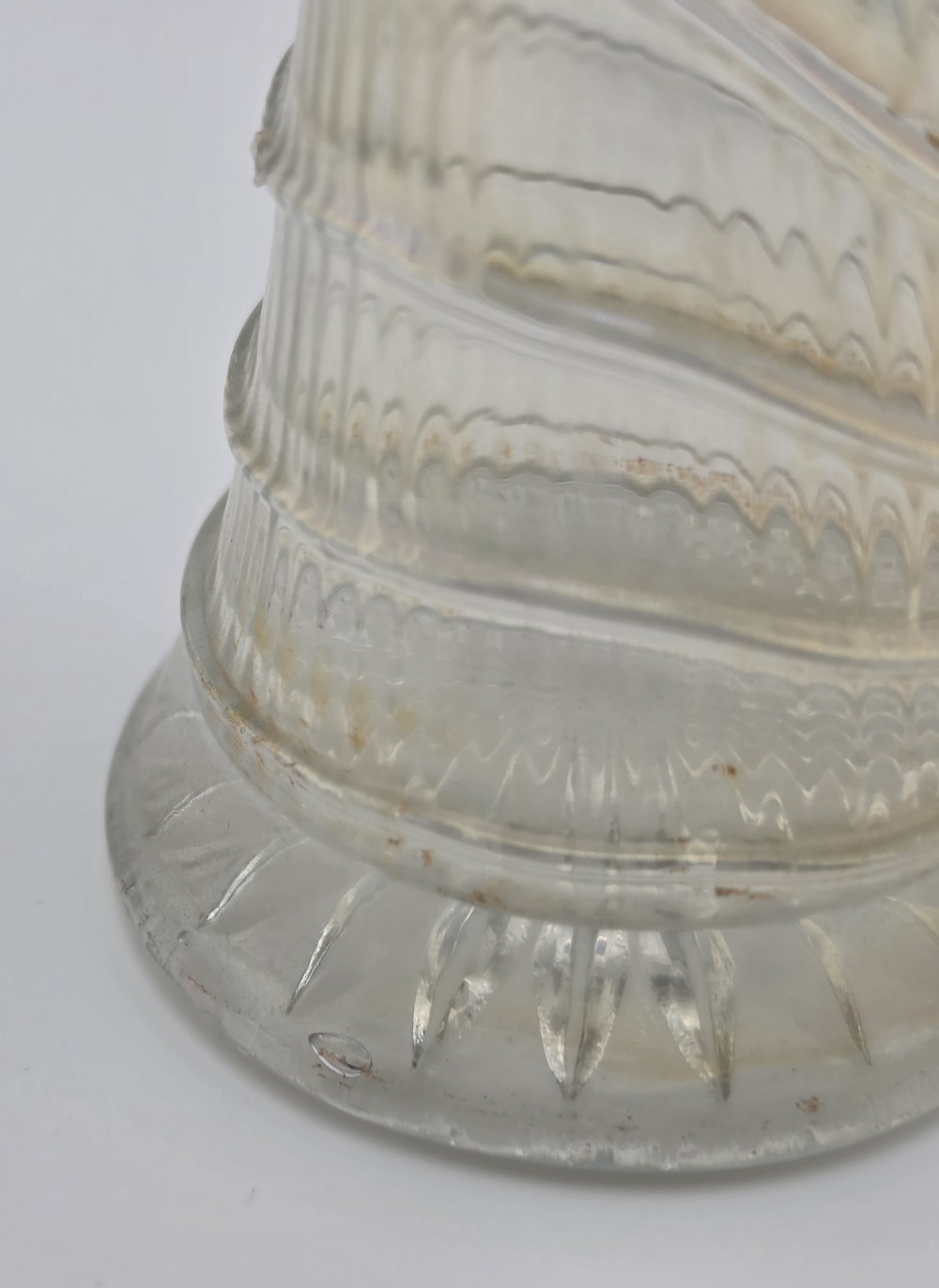 Antique 1920s Imperial Glass Ripple Swung Vase Marigold