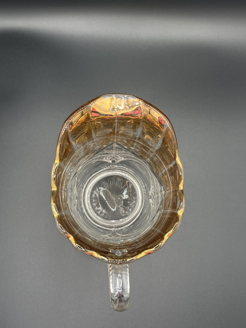 Set of EAPG crystal glasses/pitcher