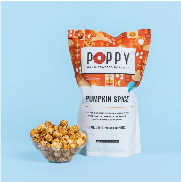 NEW!  Poppy Handcrafted Popcorn:  Pumpkin Spice