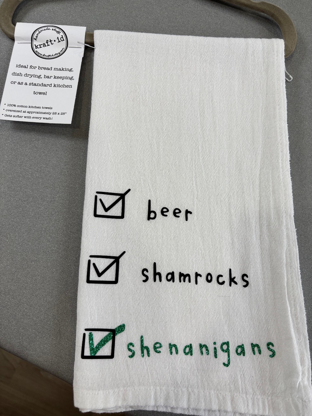 Quirky Hand Towel:  K25