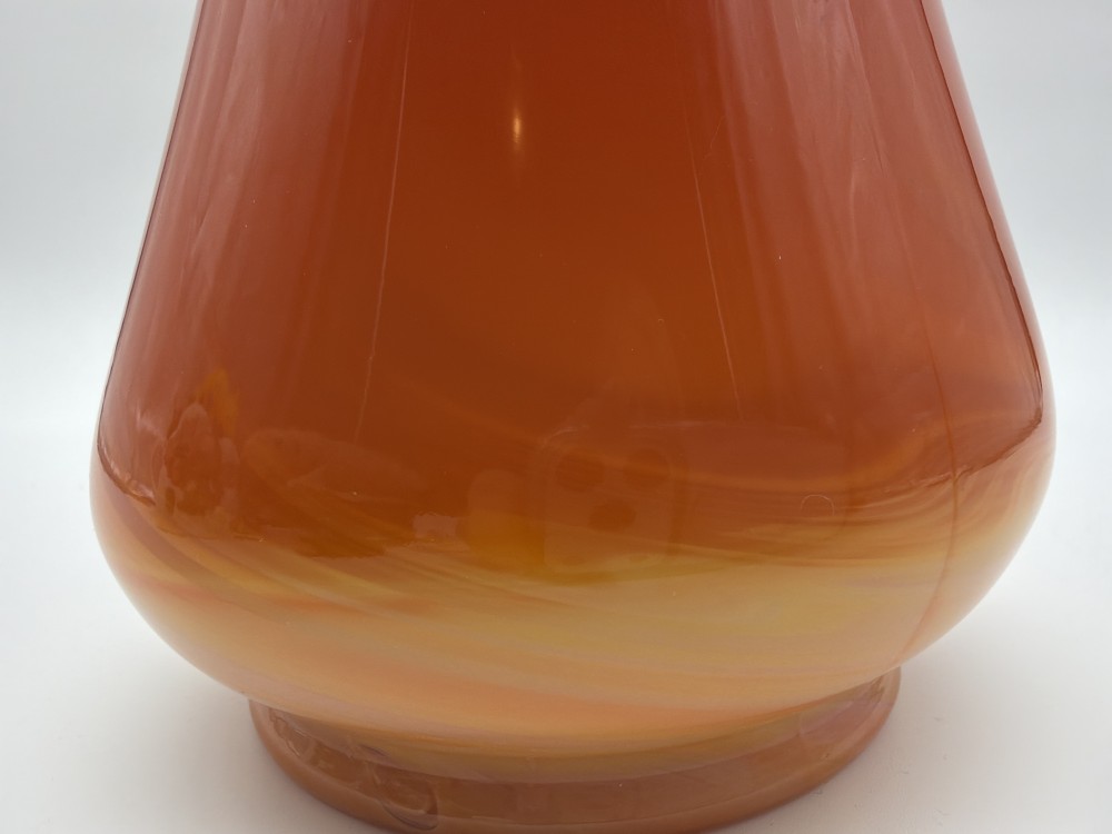 L.E. Smith Smoothie Bittersweet Slag Swung Vase