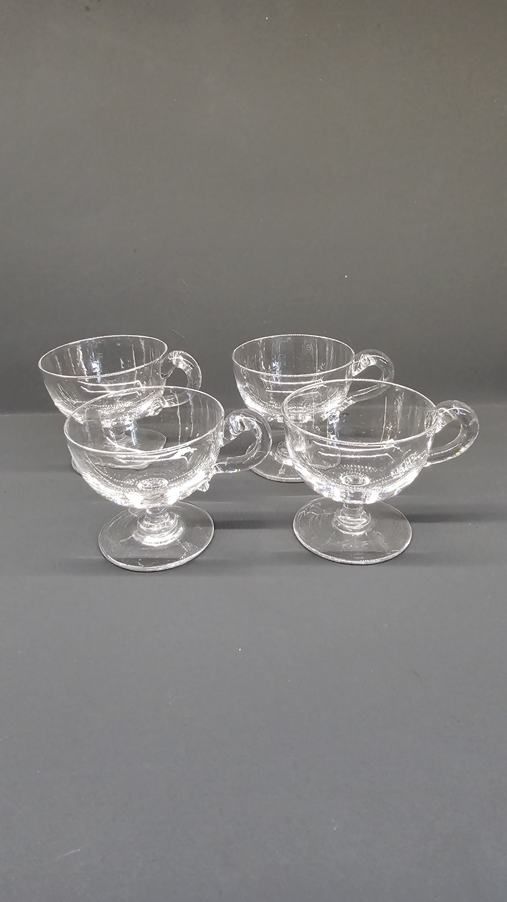 Early 1900's  Victorian Custard cups (set 4)