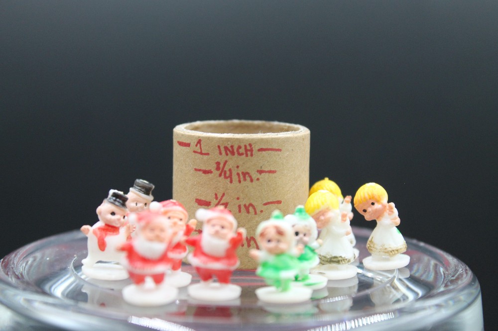 Vtg 1980s s/10 Christmas mico-minis