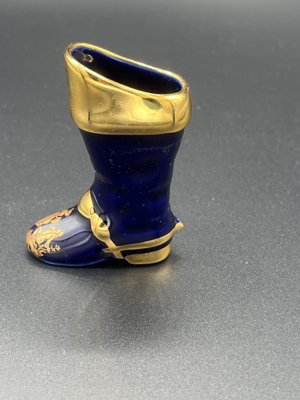 Vtg Limoges porcelain mini boot