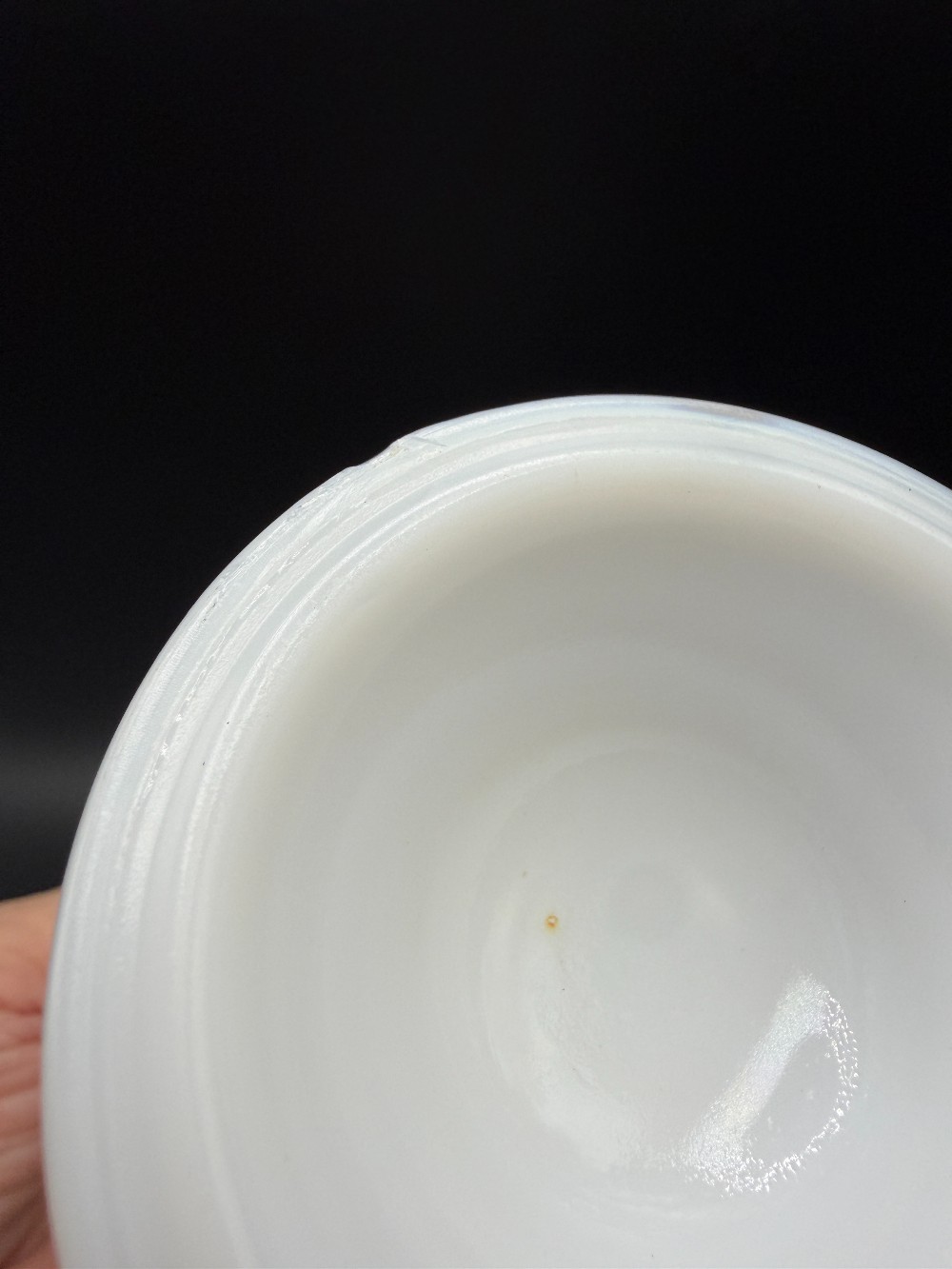 Vintage 1970s USC Carolina Gamecocks Milk Glass Footed Mug - Throwback Logo