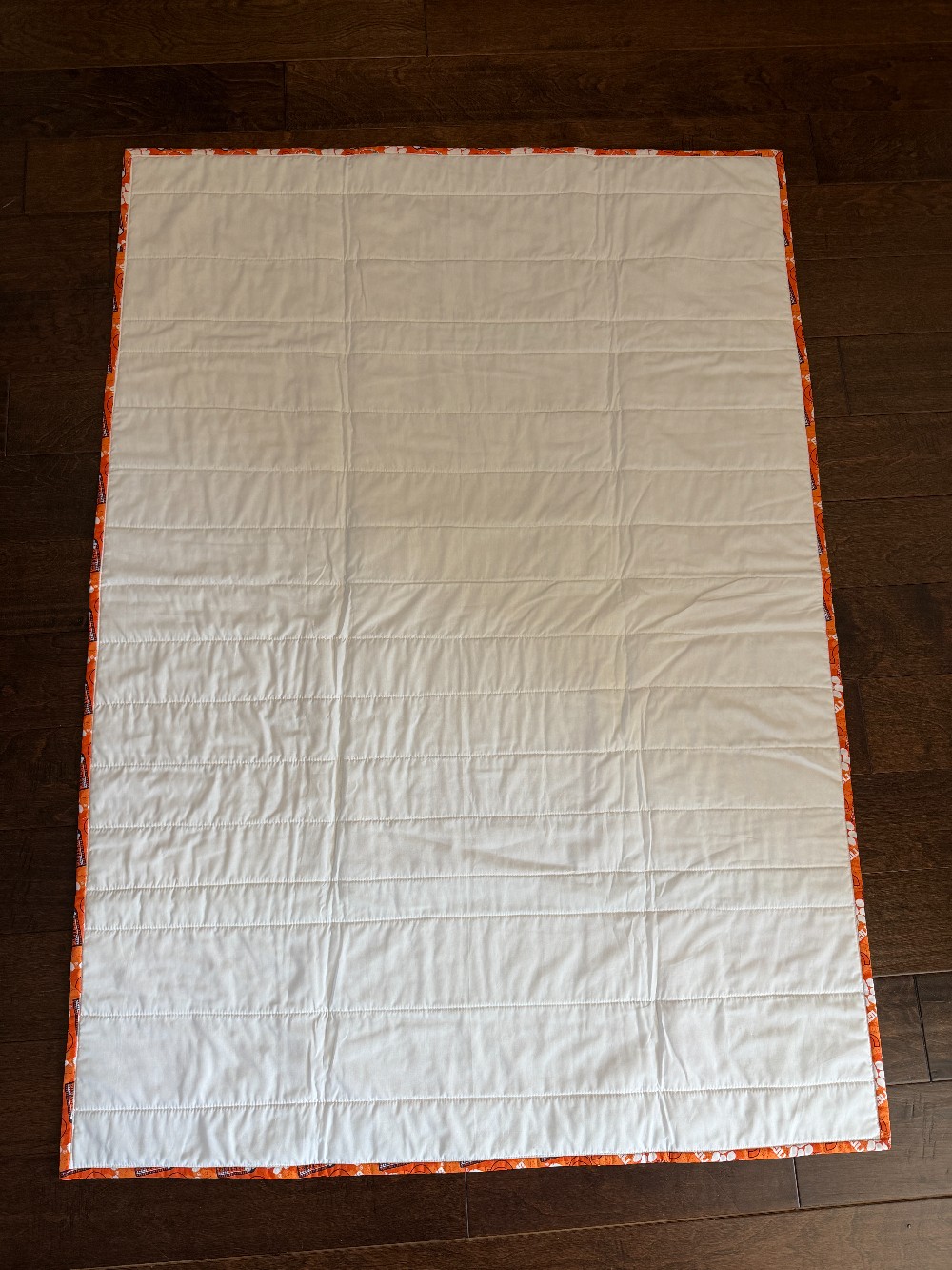 Clemson Tigers Handmade Stadium Lap Prayer Crib Quilt