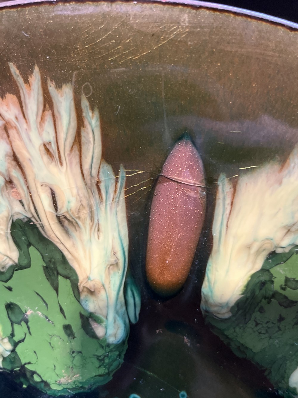 MCM Edwards Star Copper/Enamel Bowl