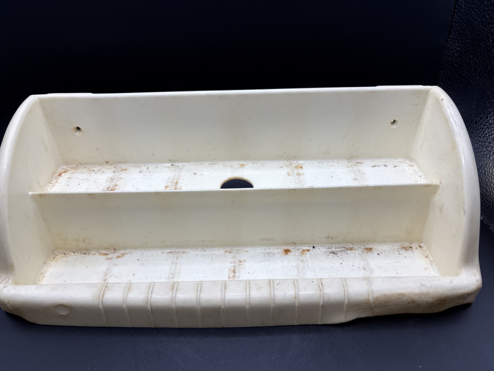 Griffiths Milk Glass 12 Spice Jars With Rack - Vintage