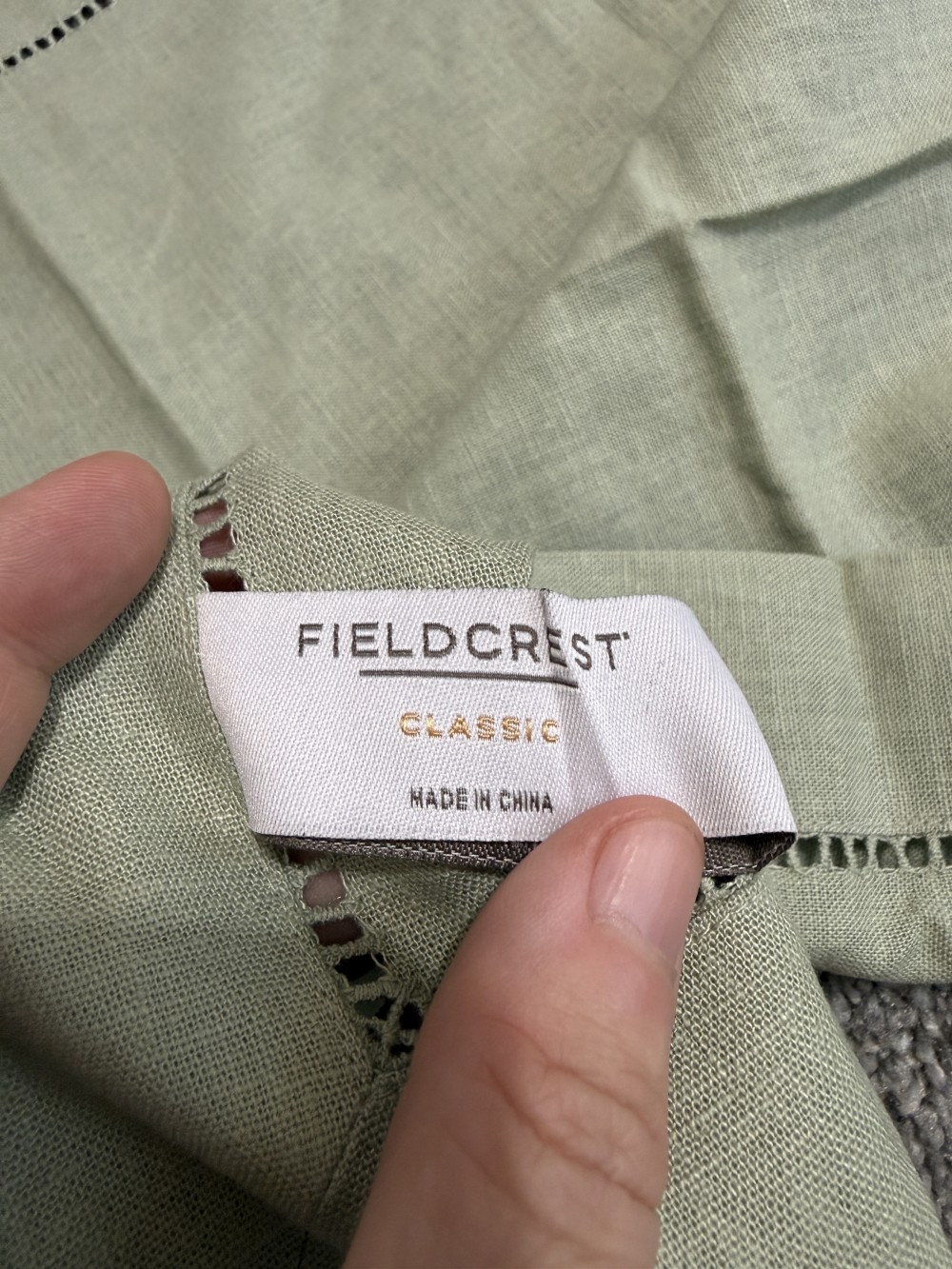 Linen Fieldcrest napkin set