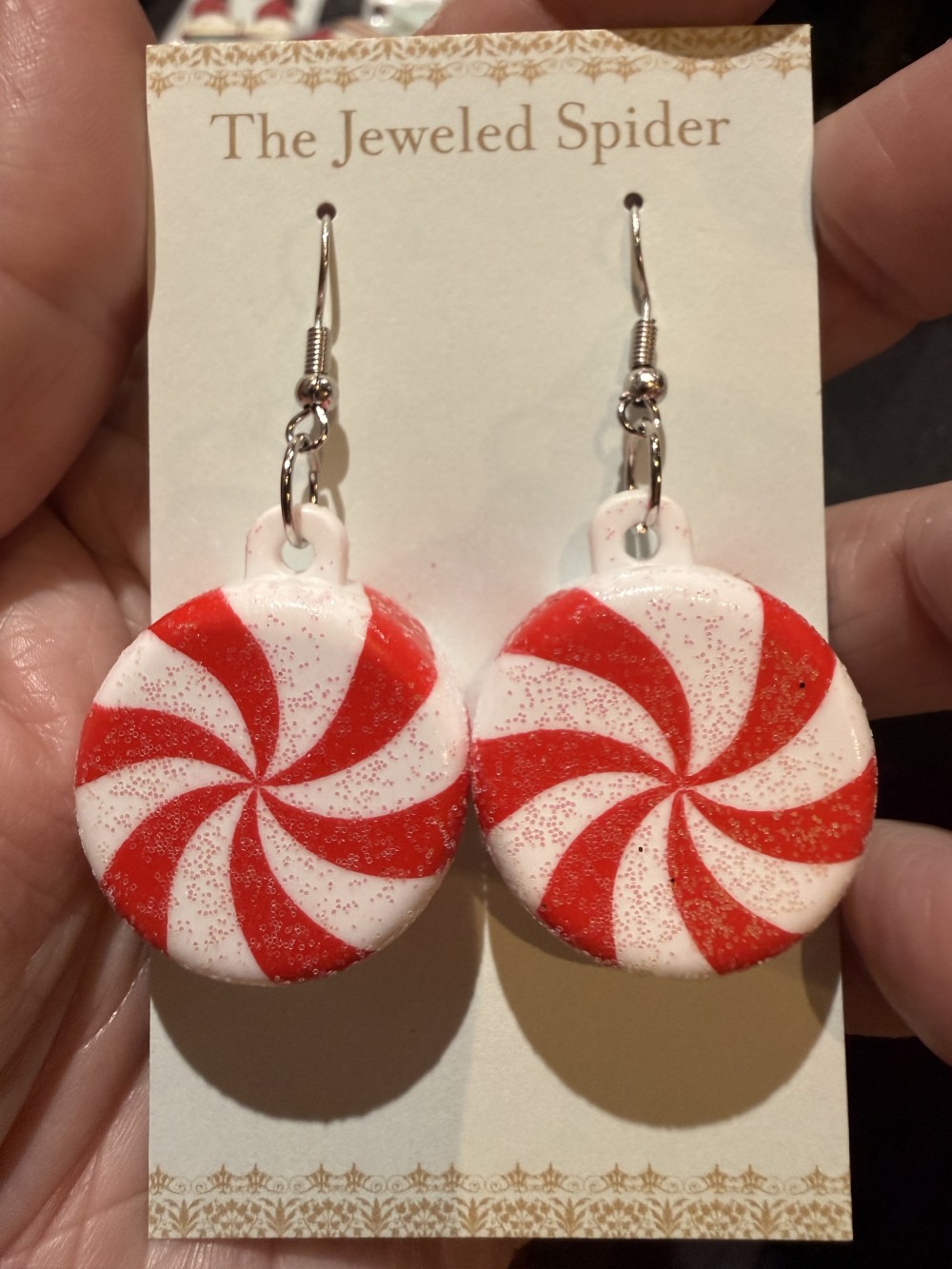 Earrings - Peppermint Candy, Candies