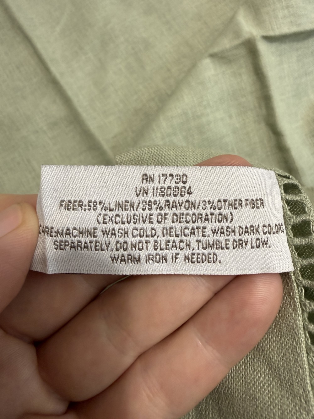 Linen Fieldcrest napkin set