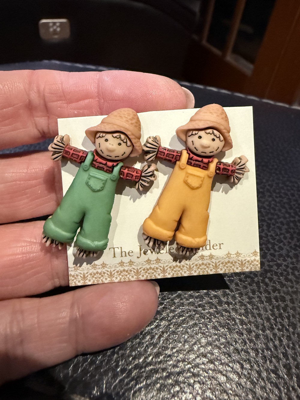 Stud Earrings - Scarecrows, Scarecrow, Fall