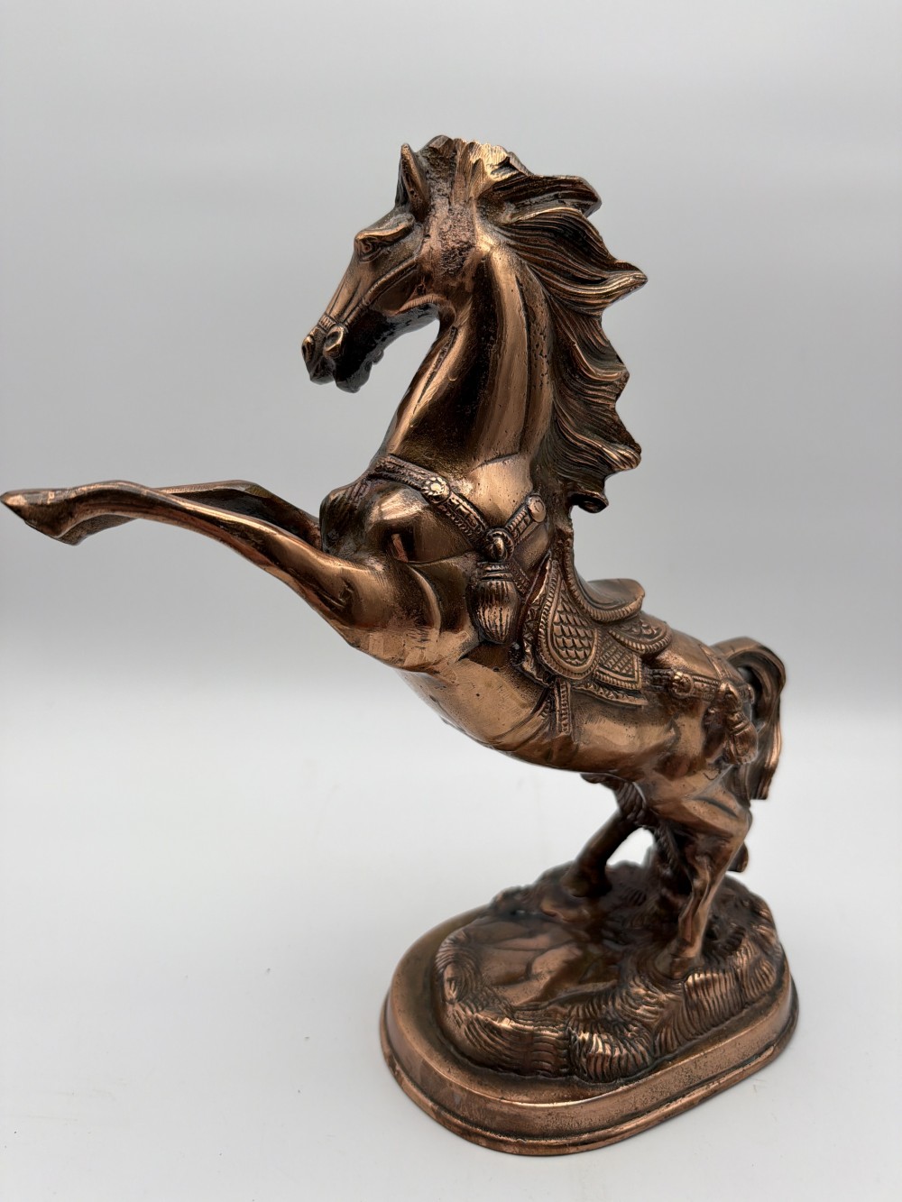 Vintage Cast Copper Horse Sculpture