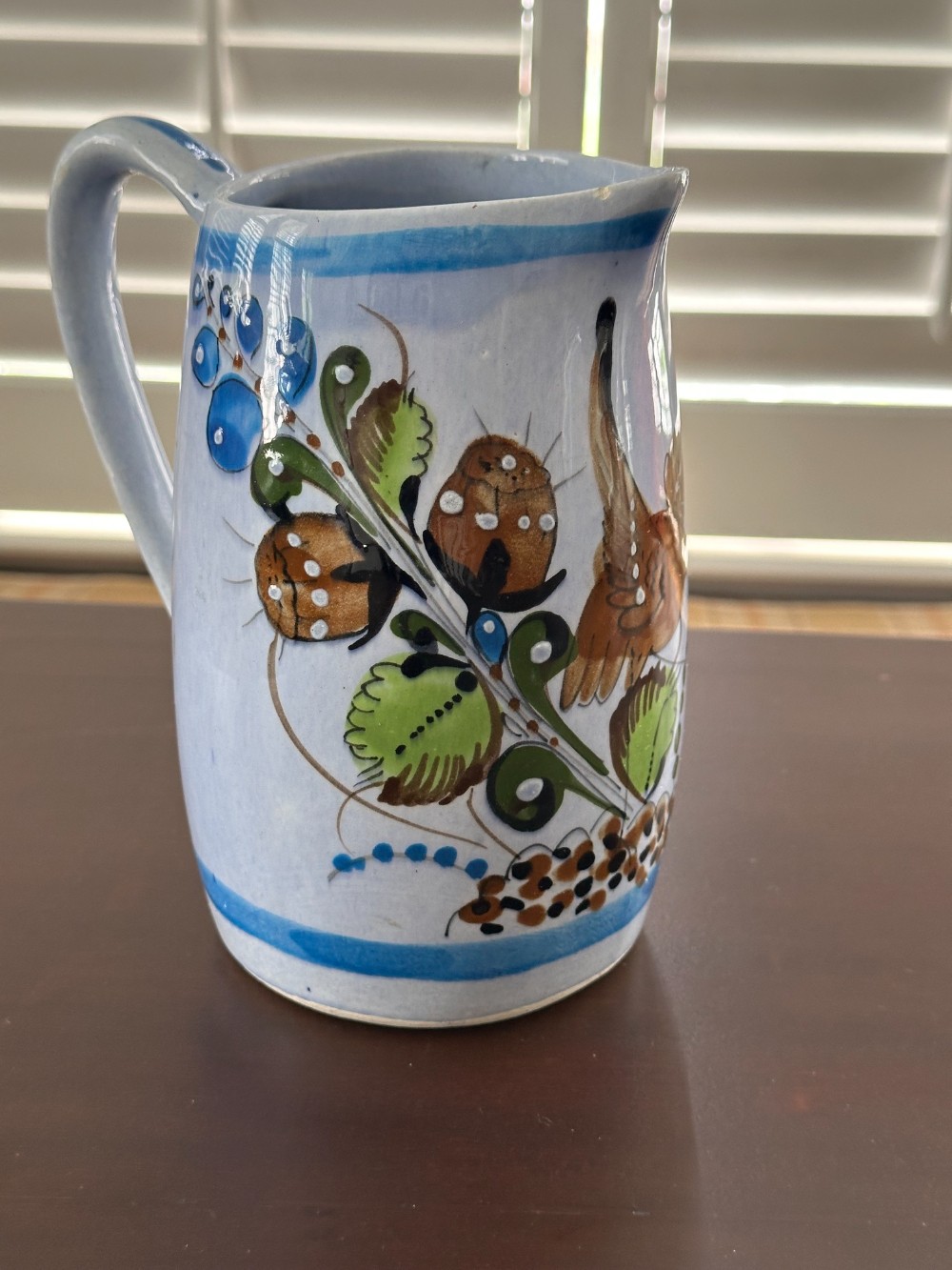 Vtg Tonala Pottery Bird Pitcher