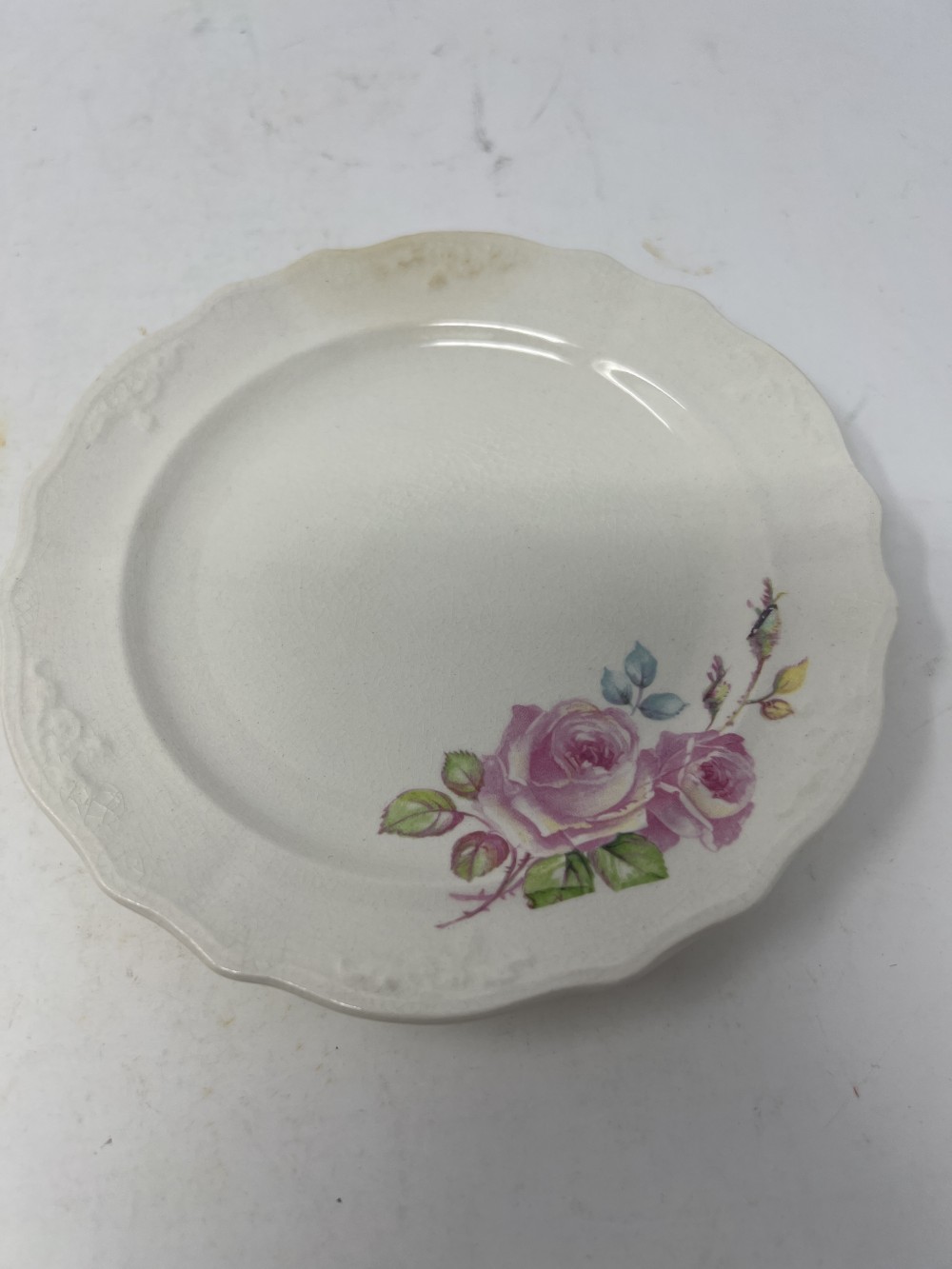 Pink Rose Saucer
